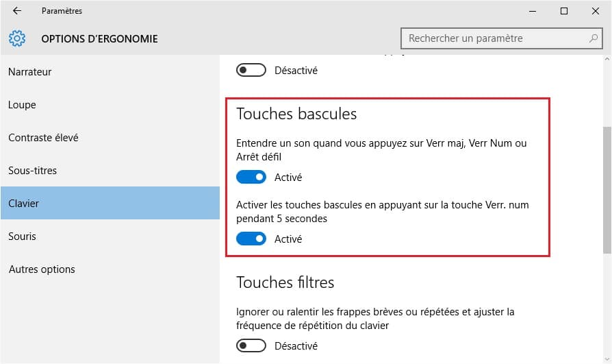 Comment Enlever Touche Verr Maj Active Etre alerté lorsque vous activez le verrouillage des majuscules sous