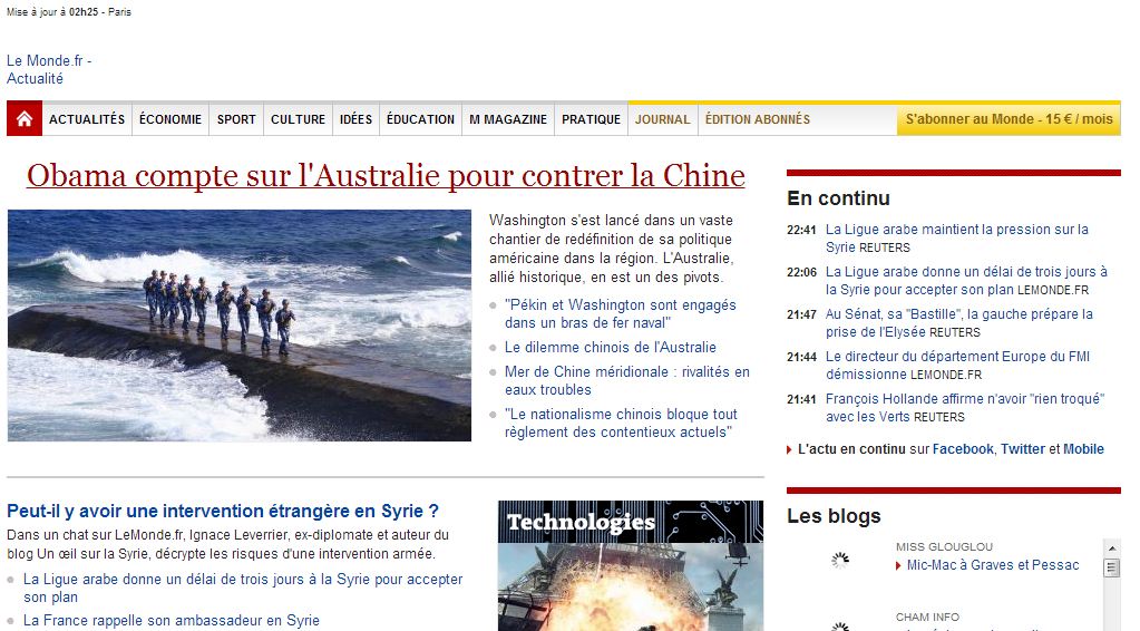 wayback-une-monde.fr-17novembre2011 wayback-une-monde.fr-17novembre2011 Wayback Machine : la machine à remonter le temps des sites Internet