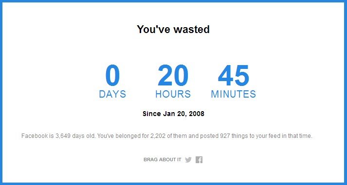 Facebook Facebook Facebook est une perte de temps !