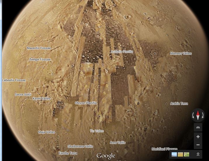 La Lune et Mars désormais accessibles depuis Google Maps Byothe.fr