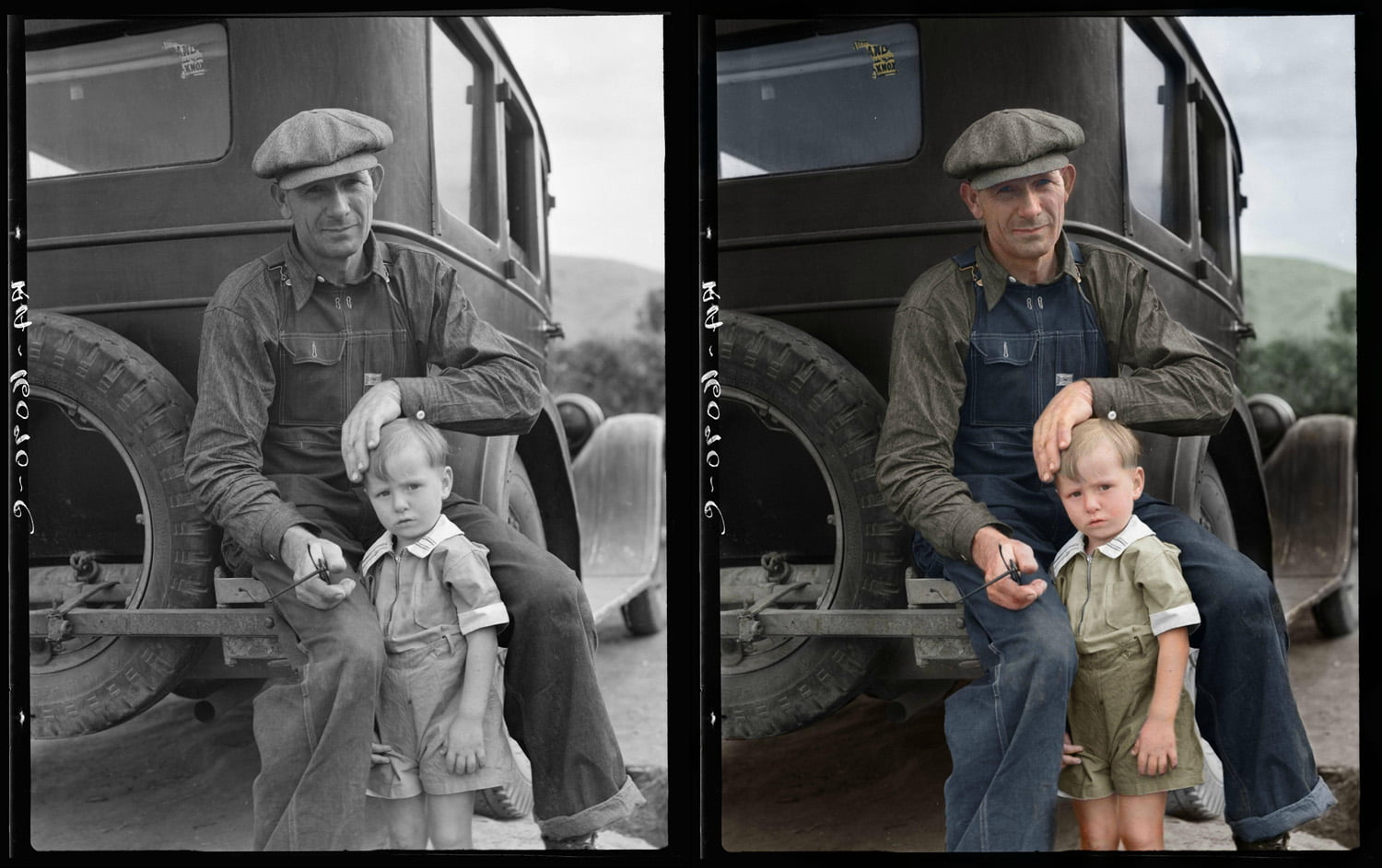 father-and-son father-and-son ColorizedHistory : l'histoire sous un autre jour avec des photos colorisées