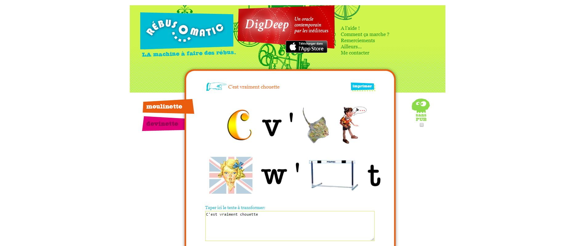 Télécharger gratuitement Images Rebus O Matic Un Site Web Pour Generer Des Rebus Byothe Fr le plus cool salutations